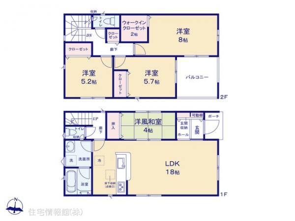 新築戸建 千葉県野田市山崎2704-79 東武野田線運河駅 2,488万円