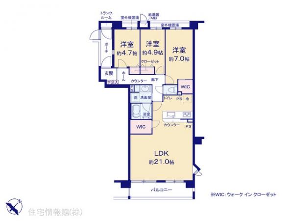 中古マンション 埼玉県富士見市鶴馬１丁目11-24 東武東上線鶴瀬駅 3,799万円