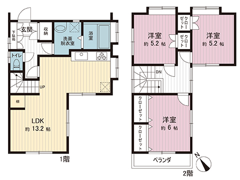 中古戸建 川口市桜町５丁目 埼玉高速鉄道新井宿駅 2,250万円