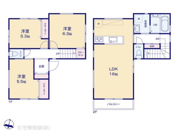 新築戸建 神奈川県横浜市港南区笹下２丁目 京急本線屏風浦駅 3,650万円