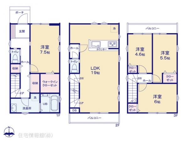 新築戸建 埼玉県川口市元郷３丁目956-1 埼玉高速鉄道川口元郷駅 4,899万円