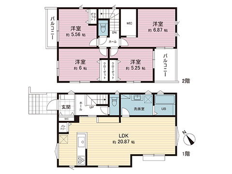 新築戸建 東京都町田市金井５丁目 小田急線鶴川駅 4,690万円