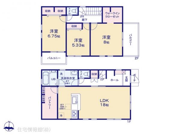 新築戸建 東京都八王子市川口町1356-1 JR中央線八王子駅 2,580万円