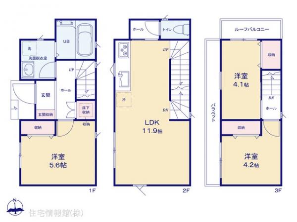 新築戸建 東京都北区豊島８丁目18-6 南北線王子神谷駅 4,380万円