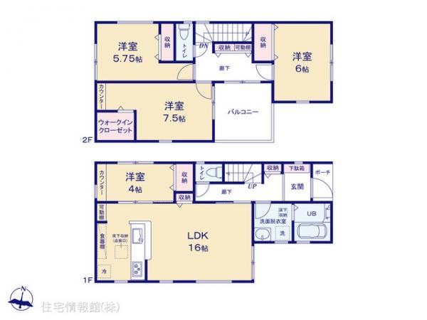 新築戸建 埼玉県川口市榛松３丁目44-6 東武伊勢崎線草加駅 3,980万円