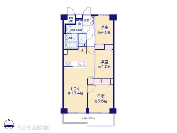 中古マンション 東京都足立区小台１丁目22-2 日暮里・舎人ライナー足立小台駅 3,580万円