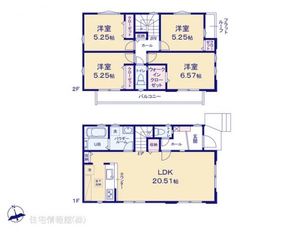 新築戸建 東京都小平市上水新町２丁目1349-26 西武国分寺線鷹の台駅 5,899万円