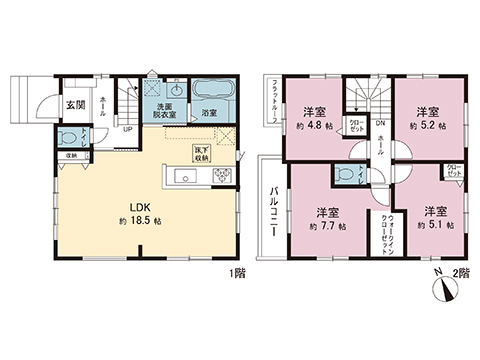 新築戸建 立川市西砂町２丁目 西武拝島線西武立川駅 3,999万円