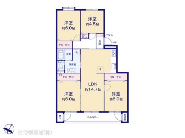 中古マンション 神奈川県横浜市神奈川区神大寺２丁目5-3 横浜市営地下鉄ブルーライン片倉町駅 2,590万円