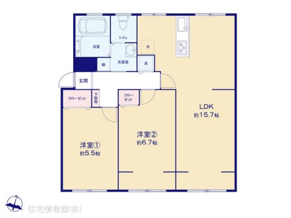 中古マンション 神奈川県横浜市緑区長津田１丁目22 東急田園都市線田奈駅 1,990万円
