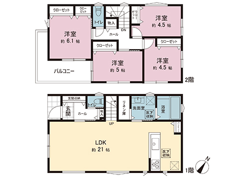新築戸建 横須賀市舟倉２丁目 京急久里浜線京急久里浜駅 4,180万円