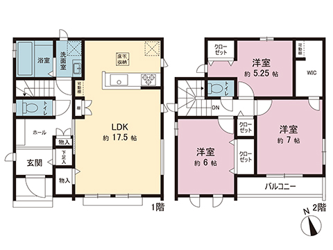 新築戸建 松戸市新松戸南２丁目 JR武蔵野線新松戸駅 4,890万円