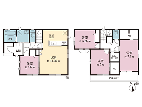 新築戸建 松戸市新松戸南２丁目 JR武蔵野線新松戸駅 5,490万円