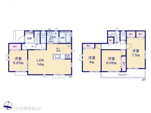 新築戸建 埼玉県春日部市本田町１丁目51-2（住居表示未確定） 東武伊勢崎線一ノ割駅 3,390万円
