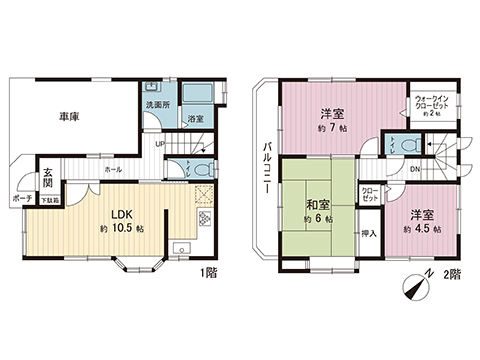 横浜市瀬谷区北新 中古戸建 間取り図