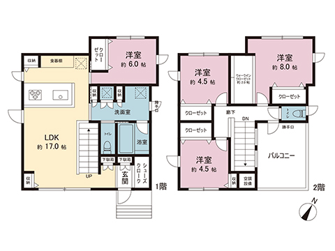 中古戸建 蓮田市大字閏戸 JR東北本線（宇都宮線）白岡駅 3,380万円