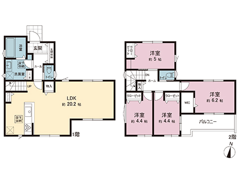 新築戸建 横須賀市林１丁目 JR横須賀線衣笠駅 2,880万円