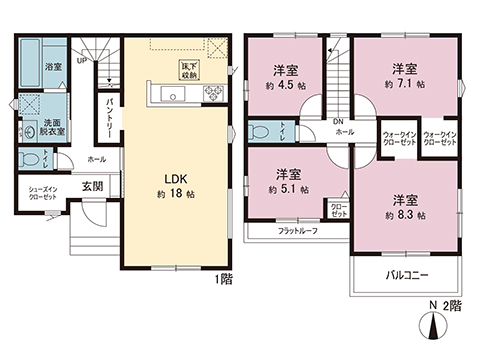 新築戸建 立川市西砂町２丁目 西武拝島線西武立川駅 5,290万円
