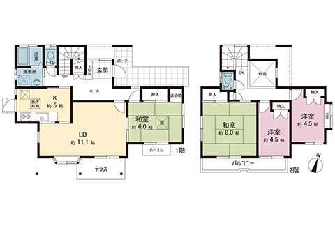 中古戸建 厚木市森の里３丁目 小田急線本厚木駅 2,280万円