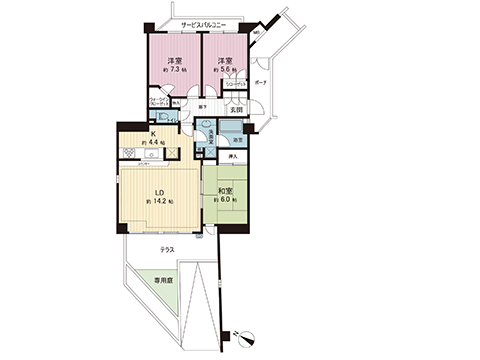中古マンション 川崎市多摩区枡形６丁目 小田急線向ヶ丘遊園駅 5,800万円