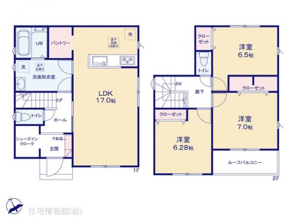 新築戸建 千葉県柏市酒井根２丁目 千代田常磐線南柏駅 3,980万円
