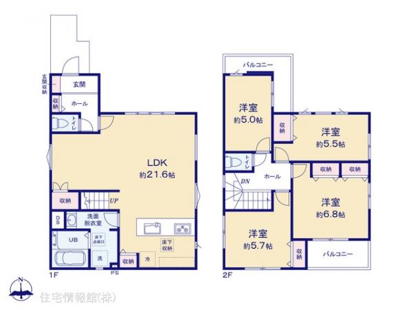 新築戸建 千葉県松戸市幸田１丁目158 つくばエクスプレス流山セントラルパーク駅 4,399万円