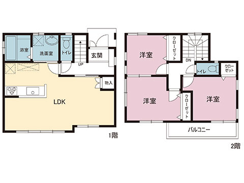 秦野市曽屋 中古戸建 間取り図