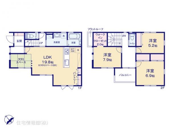新築戸建 千葉県八千代市八千代台北１６丁目1595-101 京成本線京成大和田駅 3,980万円