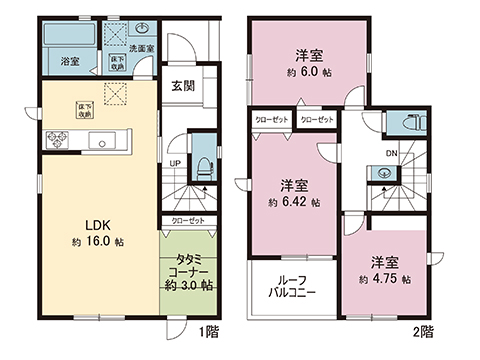 新築戸建 北葛飾郡松伏町田中３丁目 東武伊勢崎線大袋駅 2,480万円