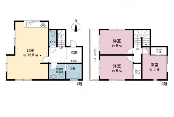 中古戸建 北葛飾郡松伏町大字松伏 東武伊勢崎線北越谷駅 1,699万円