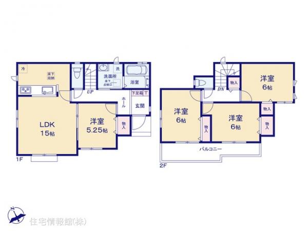 新築戸建 埼玉県川越市南大塚６丁目 西武新宿線南大塚駅 2,990万円