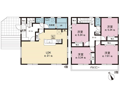 新築戸建 横須賀市湘南鷹取６丁目 京急逗子線六浦駅 5,680万円