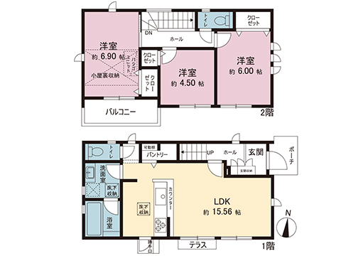 新築戸建 神奈川県藤沢市善行５丁目 小田急江ノ島線善行駅 3,880万円