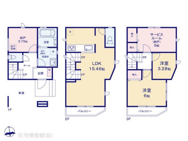 新築戸建 神奈川県横浜市港北区小机町175-27 JR横浜線小机駅 4,990万円