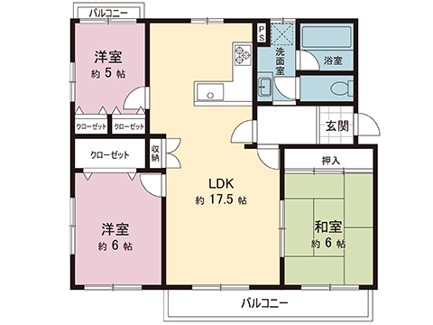 はるのみち公園前団地 間取り図