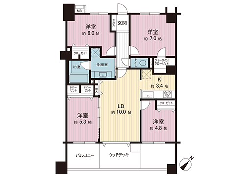 中古マンション 藤沢市大鋸３丁目 JR東海道本線(東京〜熱海)藤沢駅 4,298万円