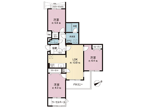 中古マンション 厚木市妻田東１丁目 小田急線本厚木駅 1,780万円