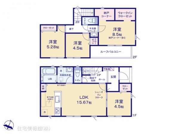 新築戸建 千葉県松戸市上本郷4554-1 千代田常磐線北松戸駅 5,090万円