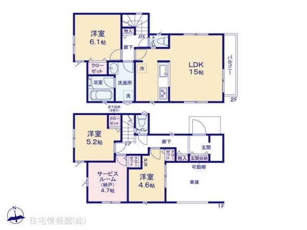 新築戸建 東京都江戸川区大杉１丁目17-9 JR中央・総武線新小岩駅 5,190万円