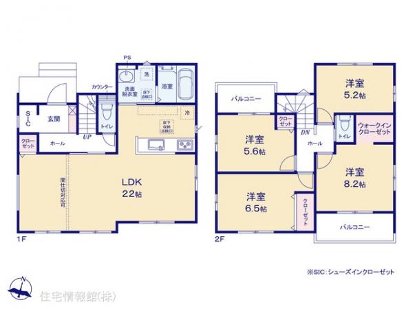 新築戸建 埼玉県坂戸市大字片柳 東武東上線北坂戸駅 3,299万円