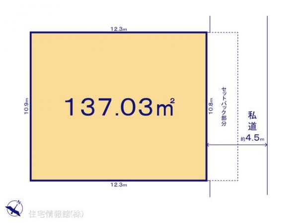 土地 千葉県船橋市高野台３丁目726-59 京成松戸線鎌ケ谷大仏駅 1,950万円
