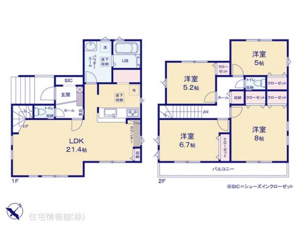 新築戸建 神奈川県横浜市瀬谷区阿久和東３丁目 相鉄本線希望ヶ丘駅 5,199万円