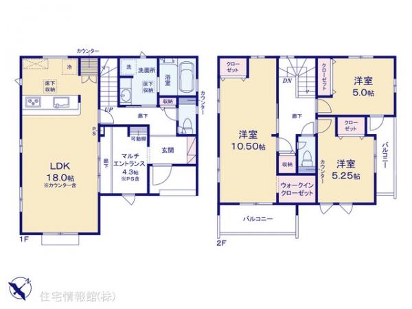 新築戸建 埼玉県鶴ヶ島市羽折町21-4 東武東上線坂戸駅 3,580万円