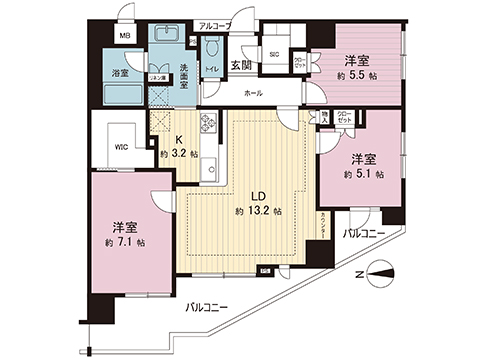 中古マンション 国立市富士見台２丁目 JR南武線谷保駅 7,200万円