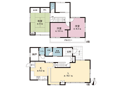 中古戸建 小田原市飯田岡 小田急線螢田駅 1,580万円