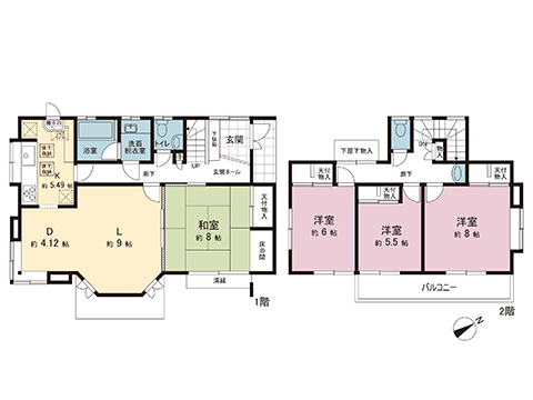 中古戸建 横浜市泉区緑園３丁目 相鉄いずみ野線緑園都市駅 5,500万円