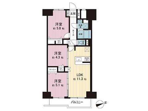 中古マンション 練馬区豊玉南２丁目 西武新宿線野方駅 3,990万円