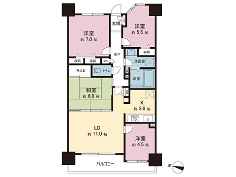 中古マンション 東京都町田市小山ヶ丘５丁目 京王相模原線多摩境駅 4,780万円