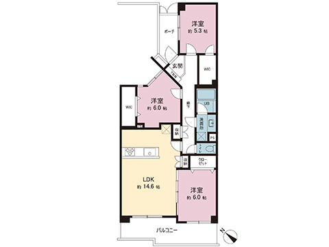 中古マンション 横浜市青葉区しらとり台 東急田園都市線田奈駅 3,199万円