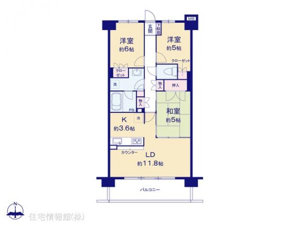 中古マンション 千葉県千葉市花見川区幕張町５丁目357-1 京成千葉線検見川駅 3,490万円